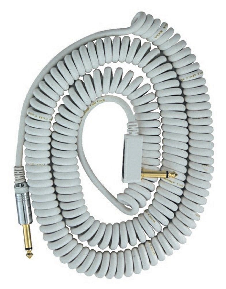 VOX VCC090 White Coiled 1/4" Cable with Mesh Bag, 29.5'